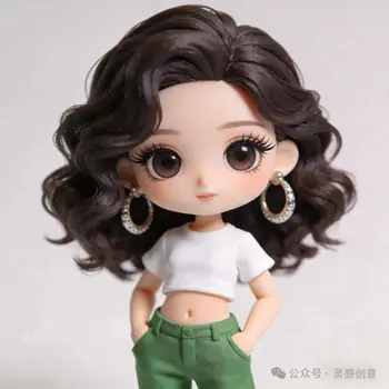 可爱少女玩偶形象 - 人像 / 卡通简笔画 - 卡通 玩偶 少女 高清壁纸